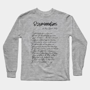"Ozymandias" by Percy Bysshe Shelley Long Sleeve T-Shirt